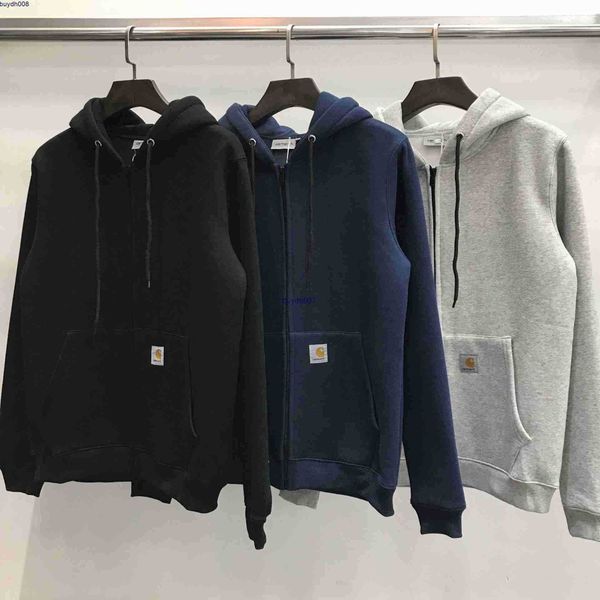 men's hoodie sweatshirt fashion designer brand carhart autumn winter new zipper cardigan plush sweater classic loose thickened coat, Black
men's hoodie sweatshirt fashion designer brand carhart autumn winter new zipper cardigan plush sweater classic loose thickened coat, Black