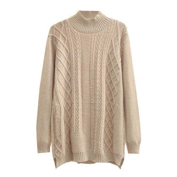 women's sweaters knits tees women clothing sweater plus size 2021 autumn winter new jumper casual half high collar argyle twist female, White;black
women's sweaters knits tees women clothing sweater plus size 2021 autumn winter new jumper casual half high collar argyle twist female, White;black