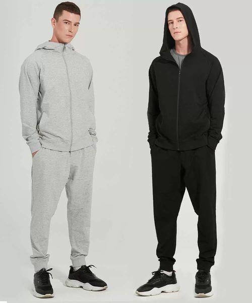 2023 new men's suit hoodie jacket long sleeve sports pants zip pocket running fitness gym clothes workout casual tracksuit, Gray
2023 new men's suit hoodie jacket long sleeve sports pants zip pocket running fitness gym clothes workout casual tracksuit, Gray