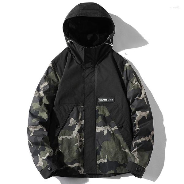 men's jackets mens camouflage coat zipper multi pocket autumn thick hip hop hooded jacket casual streetwear overcoat, Black;brown
men's jackets mens camouflage coat zipper multi pocket autumn thick hip hop hooded jacket casual streetwear overcoat, Black;brown