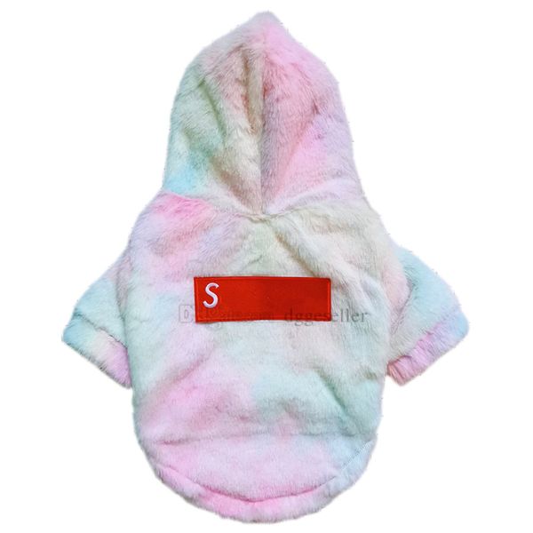 Designer Dog Clothes Brand Dog Apparel Fluffy Faux Fur Rainbow Dogs Coats Pet Jackets Cat Winter Clothing Hoodies for Small Doggy Pink l A520
Designer Dog Clothes Brand Dog Apparel Fluffy Faux Fur Rainbow Dogs Coats Pet Jackets Cat Winter Clothing Hoodies for Small Doggy Pink l A520