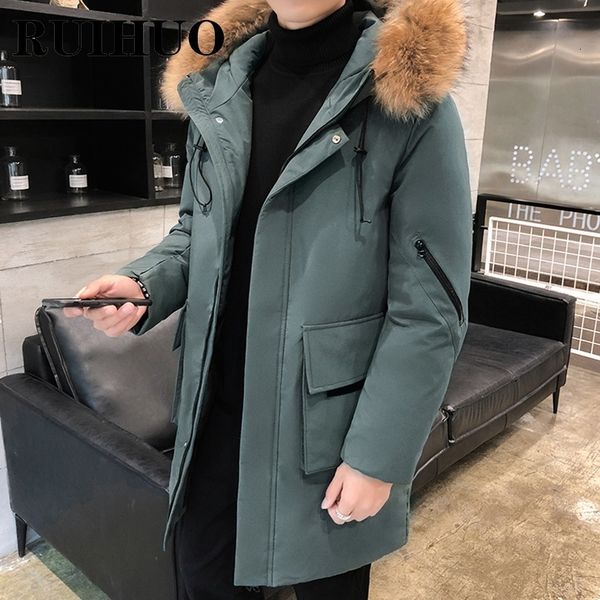 men's jackets ruihuo solid fur hooded parka jacket long winter coat 5xl autumn arrivals 230105, Black;brown
men's jackets ruihuo solid fur hooded parka jacket long winter coat 5xl autumn arrivals 230105, Black;brown
