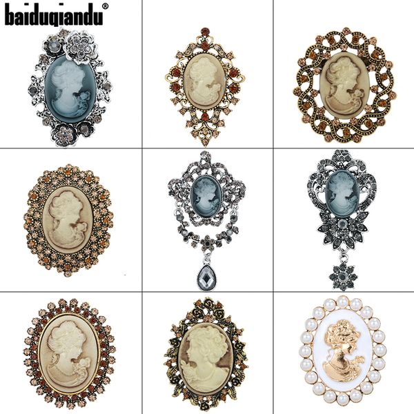 pins brooches baiduqiandu brand factory direct assorted styles crystal s cameo vintage brooch for women 230104, Gray
pins brooches baiduqiandu brand factory direct assorted styles crystal s cameo vintage brooch for women 230104, Gray