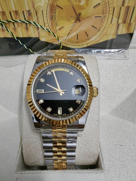 with original box watch 41mm automatic mechanical watches for men casual wristwatch calendar wristband stainless steel montre de luxe festiv, Slivery;brown
with original box watch 41mm automatic mechanical watches for men casual wristwatch calendar wristband stainless steel montre de luxe festiv, Slivery;brown