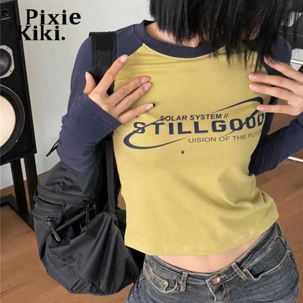 women's t-shirt pixiekiki long sleeve graphic t shirts retro y2k clothes for women letter printed raglan sleeves crop p67-bi17 t230104, White
women's t-shirt pixiekiki long sleeve graphic t shirts retro y2k clothes for women letter printed raglan sleeves crop p67-bi17 t230104, White
