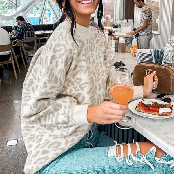 women's sweaters men's 2022 autumn knitwear leopard sweater women plus size batwing sleeve oversize pullovers loose thick warm win, White;black
women's sweaters men's 2022 autumn knitwear leopard sweater women plus size batwing sleeve oversize pullovers loose thick warm win, White;black