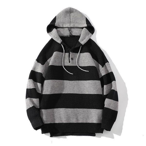 men's sweaters 2023 solid color hooded sweater men loose allmatch knitted sweater clothing autumn casual pullovers warm korean 230105, White;black
men's sweaters 2023 solid color hooded sweater men loose allmatch knitted sweater clothing autumn casual pullovers warm korean 230105, White;black