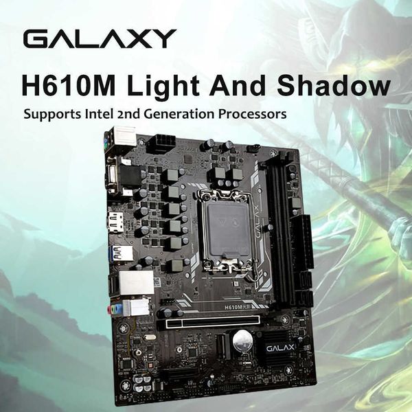 Image of GALAXY New Intel H610M GAMING Motherboard Game DDR4 M.2 SATA PCI 4.0 64GB Motherboard supports Intel CPU processor placa mae