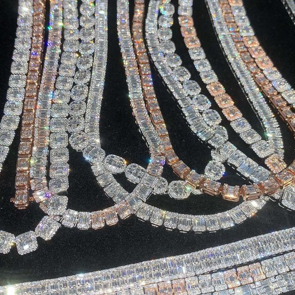 factory vvs moissanite diamond chain 925 silver hip hop cuban link iced out clustered tennis necklace
factory vvs moissanite diamond chain 925 silver hip hop cuban link iced out clustered tennis necklace