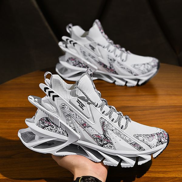 dress shoes allmatch men's blade running breathable sneakers graffiti jogging fashion antiskid damping sports zapatillas 230105, Black
dress shoes allmatch men's blade running breathable sneakers graffiti jogging fashion antiskid damping sports zapatillas 230105, Black