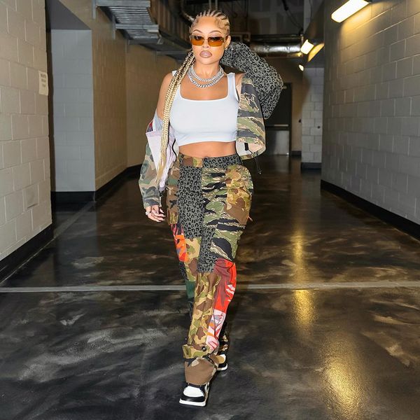 women's pants s puss camouflage cargo y2k women pocket zipper high waist patchwork casual trousers street hipster wild bottoms 230104, Black;white
women's pants s puss camouflage cargo y2k women pocket zipper high waist patchwork casual trousers street hipster wild bottoms 230104, Black;white