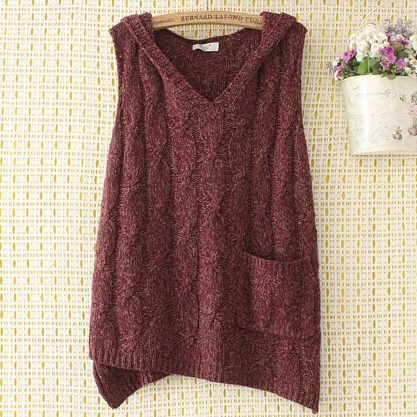 women's sweaters knits tees plus size vest women clothing 4xl loose fit high strecth twist knitting pullover vintage hooded curve jumpe, White;black
women's sweaters knits tees plus size vest women clothing 4xl loose fit high strecth twist knitting pullover vintage hooded curve jumpe, White;black