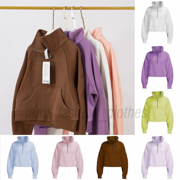 yoga hoodie scuba lululemens womens autumn and winter plus velvet thickening jackets hoodys sports half zipper terry designer sweater, Black
yoga hoodie scuba lululemens womens autumn and winter plus velvet thickening jackets hoodys sports half zipper terry designer sweater, Black