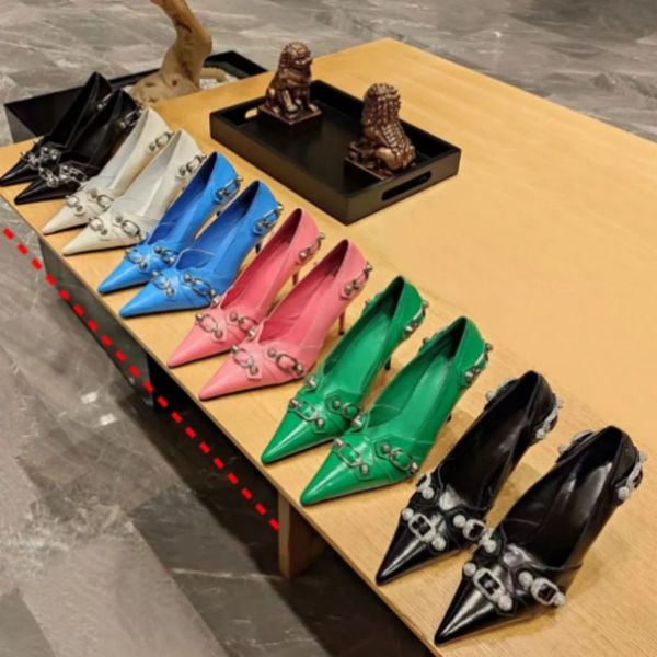 latest fashion pink genuine leather high-heeled shoes pointed pump 9cm dress dinner shoes luxury designer slipper belt buckle nail decoratio, Black
latest fashion pink genuine leather high-heeled shoes pointed pump 9cm dress dinner shoes luxury designer slipper belt buckle nail decoratio, Black