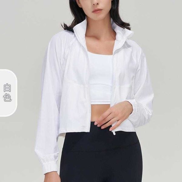 lu-42 zipper casual fitness jacket loose running yoga coat women's sun protection fast drying breathable gym sports top, Black
lu-42 zipper casual fitness jacket loose running yoga coat women's sun protection fast drying breathable gym sports top, Black