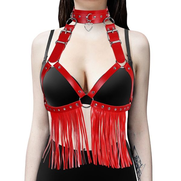 costume accessories pu leather rivet women's underwear harness heart erotic tassel suspender garters belt bondage punk goth rave wear l, Silver
costume accessories pu leather rivet women's underwear harness heart erotic tassel suspender garters belt bondage punk goth rave wear l, Silver