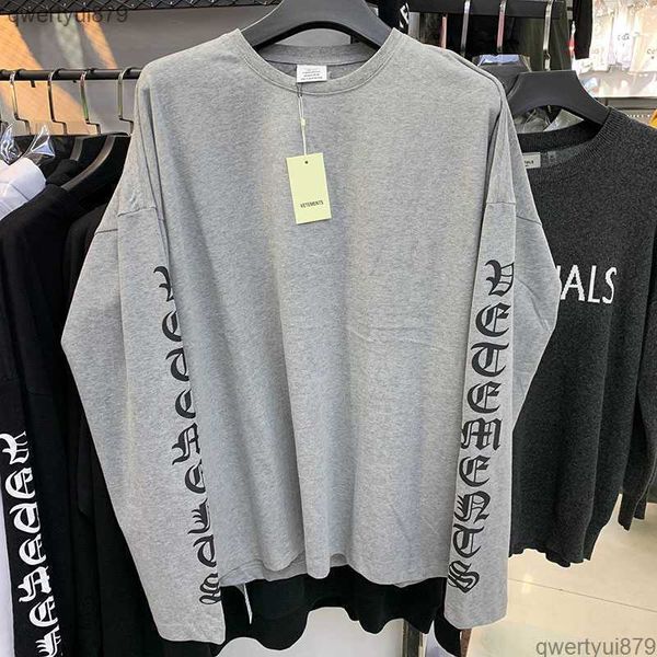 qwertyui87 men's t-shirts 20ss vetements letter print long sleeve t-shirts men women 1 1 autumn winter cotton vetements t shirt 010523h, White;black
qwertyui87 men's t-shirts 20ss vetements letter print long sleeve t-shirts men women 1 1 autumn winter cotton vetements t shirt 010523h, White;black