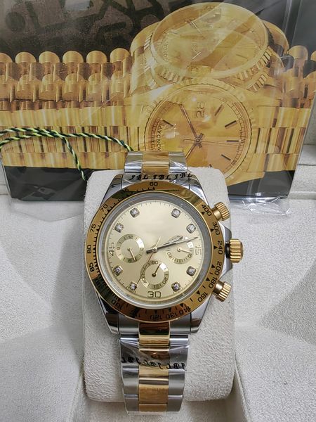 with original box watch mens watchs 116509 automatic mechanical watches 40mm stainless steel strap gold wristwatch ceramic case design montr, Slivery;brown
with original box watch mens watchs 116509 automatic mechanical watches 40mm stainless steel strap gold wristwatch ceramic case design montr, Slivery;brown