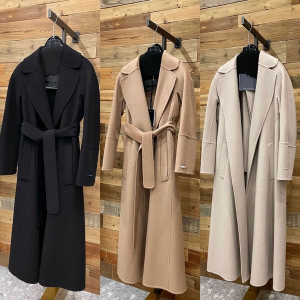 women's wool blends doublefaced en goods coat overcoat female slimfit cashmere highgrade winter coat women wool 230105, Black
women's wool blends doublefaced en goods coat overcoat female slimfit cashmere highgrade winter coat women wool 230105, Black
