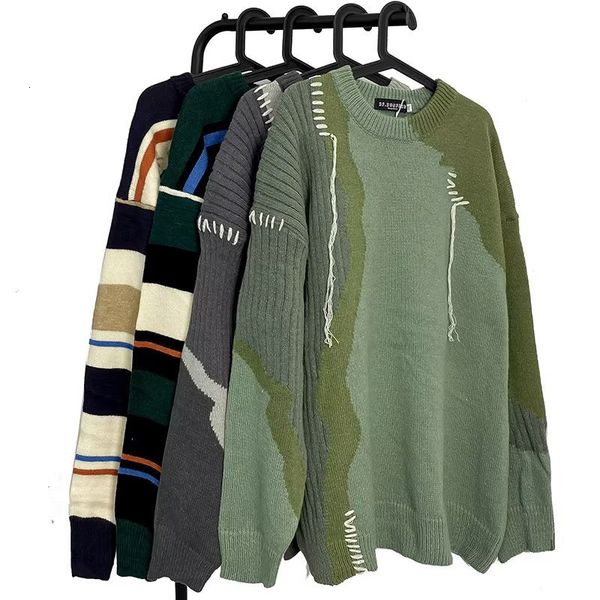 men's sweaters spring 2023 sweater fashion brand design sense minority color contrast splice pullover retro knitwear 230105, White;black
men's sweaters spring 2023 sweater fashion brand design sense minority color contrast splice pullover retro knitwear 230105, White;black