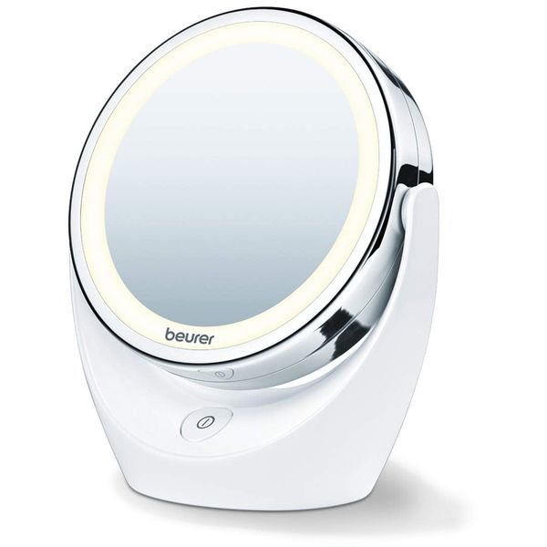 beurer 5x magnifying cosmetic vanity illuminated led double sided makeup mirror with 360 degree swivel rotation
beurer 5x magnifying cosmetic vanity illuminated led double sided makeup mirror with 360 degree swivel rotation