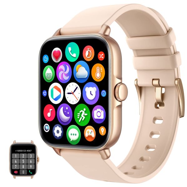 Smart Watch Full Touch Screen SmartWatch for Android and iOS Phones Compatible Fiess Tracker with Heart
Smart Watch Full Touch Screen SmartWatch for Android and iOS Phones Compatible Fiess Tracker with Heart