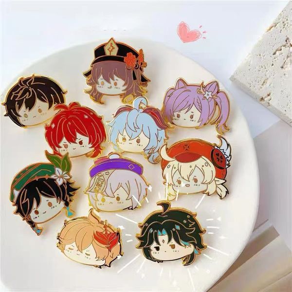 pins brooches mini cartoon genshin impacts characters enamel exquisite keqing xiao zhongli klee hutao qiqi ganyu lapel badge jewelry 230104, Gray
pins brooches mini cartoon genshin impacts characters enamel exquisite keqing xiao zhongli klee hutao qiqi ganyu lapel badge jewelry 230104, Gray