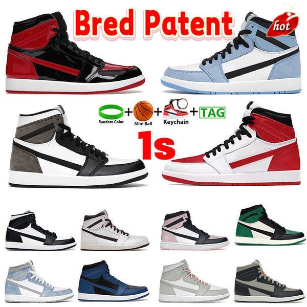 2023 1 high og 1s mens basketball shoes patent bred bleached coral taxi university blue dark mocha mid light smoke grey black white
2023 1 high og 1s mens basketball shoes patent bred bleached coral taxi university blue dark mocha mid light smoke grey black white