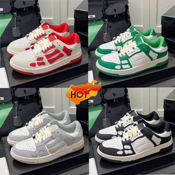 designer sneaker men women casual shoes low shoe high-leather bones applique upper eva footbed sport eur 35-45, Black
designer sneaker men women casual shoes low shoe high-leather bones applique upper eva footbed sport eur 35-45, Black