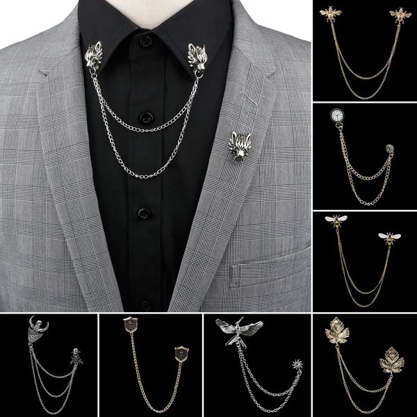 pins brooches man suit shirt collar tassel chain lapel pin brooch dragon badge retro wedding dress party dance neckware accessories 230104, Gray
pins brooches man suit shirt collar tassel chain lapel pin brooch dragon badge retro wedding dress party dance neckware accessories 230104, Gray