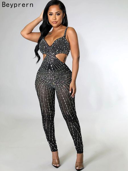 women's jumpsuits rompers beyprern glitter sheer mesh cut out crystal womens glam see through long pants nightclub outfits 230104, Black;white
women's jumpsuits rompers beyprern glitter sheer mesh cut out crystal womens glam see through long pants nightclub outfits 230104, Black;white