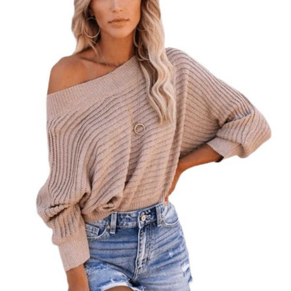 women's sweaters men's plus size thin knitted slash neck loose oversize women pullover long sleeve pink knit autumn 230105, White;black
women's sweaters men's plus size thin knitted slash neck loose oversize women pullover long sleeve pink knit autumn 230105, White;black