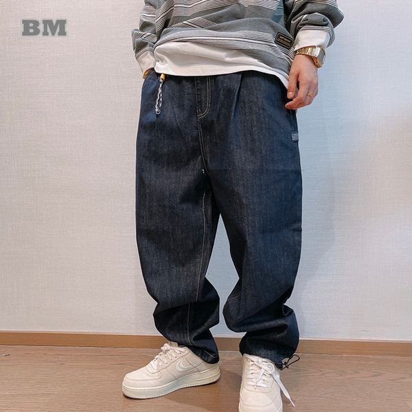 men's jeans korean fashion hip hop high street men clothing japanese streetwear denim cargo pants harajuku straight trousers male 23010, Blue
men's jeans korean fashion hip hop high street men clothing japanese streetwear denim cargo pants harajuku straight trousers male 23010, Blue