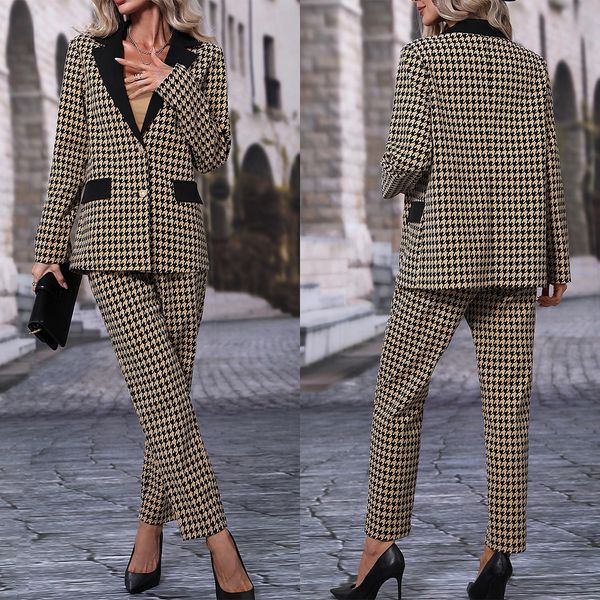 elegant plaid women pants suits slim fit celebrity outfits evening party mother of the bride wedding formal 2 pcs, Black;red
elegant plaid women pants suits slim fit celebrity outfits evening party mother of the bride wedding formal 2 pcs, Black;red