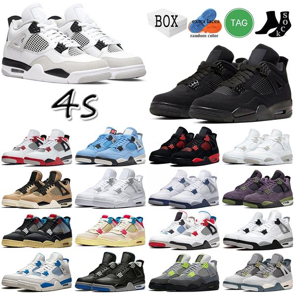 4 4s mens basketball shoes with box military black cat midnight navy fire red thunder oreo cactus jack violet ore craft bred guava ice mushr
4 4s mens basketball shoes with box military black cat midnight navy fire red thunder oreo cactus jack violet ore craft bred guava ice mushr