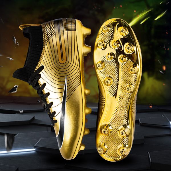 dress shoes professional football for men krampon futbol erkek highsoccer antiskid boots child sports 230105, Black
dress shoes professional football for men krampon futbol erkek highsoccer antiskid boots child sports 230105, Black