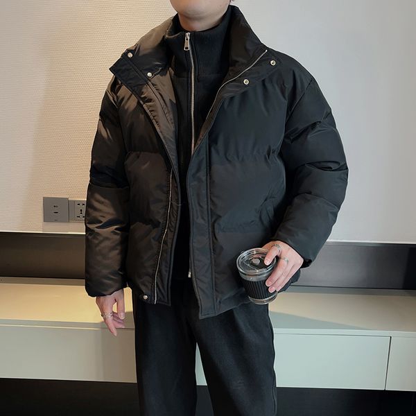 men's jackets winter two fake pieces puffer parkas for stand collar keep warm hiphop overcoat social streetwear clothing 230105, Black;brown
men's jackets winter two fake pieces puffer parkas for stand collar keep warm hiphop overcoat social streetwear clothing 230105, Black;brown