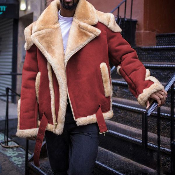 men's jackets autumn winter mens fashion patchwork outerwear vintage warm thick wool liner jacket for men streetwear casual loose zippe, Black;brown
men's jackets autumn winter mens fashion patchwork outerwear vintage warm thick wool liner jacket for men streetwear casual loose zippe, Black;brown
