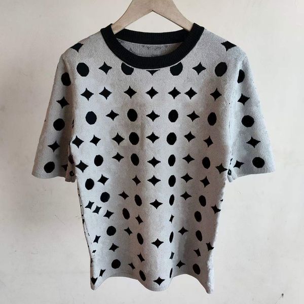 womens knits tee knitted letters summer short sleeve round neck t shirt elegant classic full logo knitted vintage leisure fashion street kn, White
womens knits tee knitted letters summer short sleeve round neck t shirt elegant classic full logo knitted vintage leisure fashion street kn, White