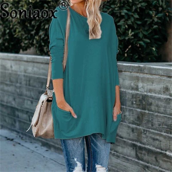 women's t-shirt 2021 autumn winter fashion o neck pocket solid women's t shirts casual long sleeve loose ladies street t shirts t, White
women's t-shirt 2021 autumn winter fashion o neck pocket solid women's t shirts casual long sleeve loose ladies street t shirts t, White