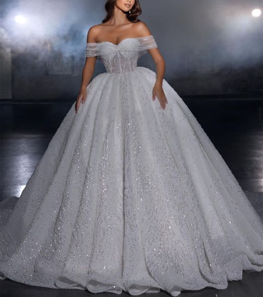 elegant ball gown wedding dresses sweetheart sleeveless shiny beaded applique sequins 3d lace ruffles celebrity sparkly plus size formal bri, White
elegant ball gown wedding dresses sweetheart sleeveless shiny beaded applique sequins 3d lace ruffles celebrity sparkly plus size formal bri, White