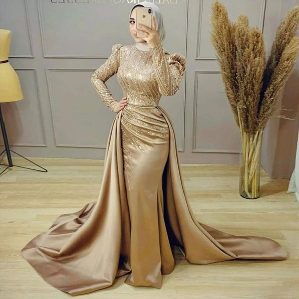 modest appliqued mermaid prom dresses sequined muslim evening gowns with detachable train long sleeves high neckline special occasion formal, Black
modest appliqued mermaid prom dresses sequined muslim evening gowns with detachable train long sleeves high neckline special occasion formal, Black