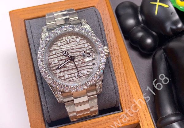 luxury watch for men datejust iced out watch mens diamond mechanical stainless steel strap dial movement luminous classic 40mm reloj hombre, Slivery;brown
luxury watch for men datejust iced out watch mens diamond mechanical stainless steel strap dial movement luminous classic 40mm reloj hombre, Slivery;brown
