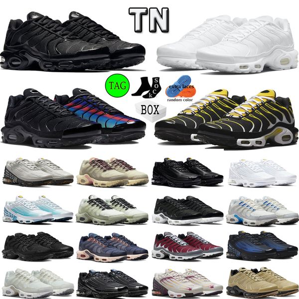 with box tn terrascape plus 3 running shoes women mens trainers tns triple black white graphic print hyper blue golden unity outdoor sports
with box tn terrascape plus 3 running shoes women mens trainers tns triple black white graphic print hyper blue golden unity outdoor sports