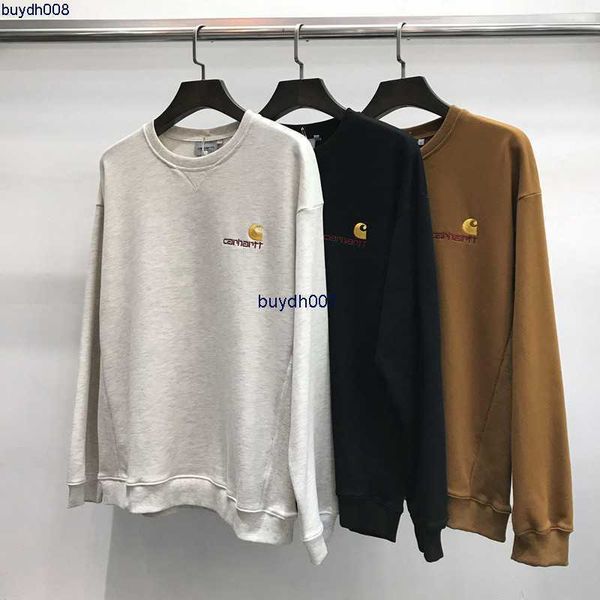 men's hoodie sweatshirt fashion designer brand carhart classic letter embroidered round neck sweater for loose lovers versatile long sl, Black
men's hoodie sweatshirt fashion designer brand carhart classic letter embroidered round neck sweater for loose lovers versatile long sl, Black