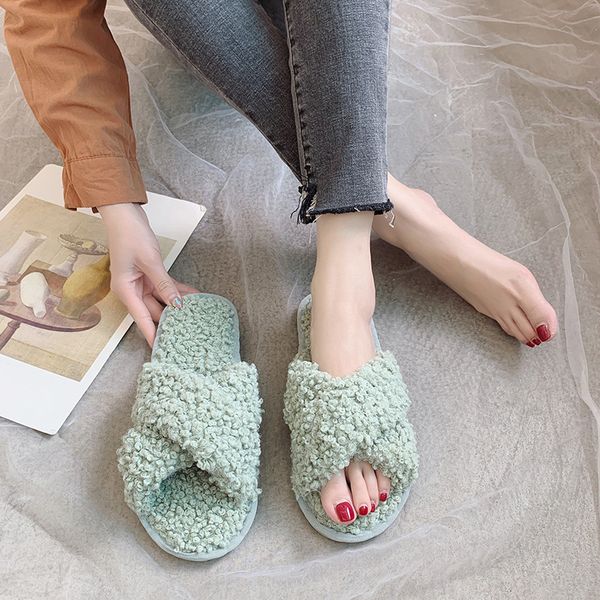slippers fashion women cotton slipper winter warm home faux fur shoes woman slip on flats female flip flops 230105, Black
slippers fashion women cotton slipper winter warm home faux fur shoes woman slip on flats female flip flops 230105, Black