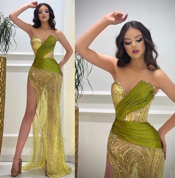 romantic strapless mermaid prom dresses lace sequined party dresses illusion side split custom made evening dress, Black;red
romantic strapless mermaid prom dresses lace sequined party dresses illusion side split custom made evening dress, Black;red