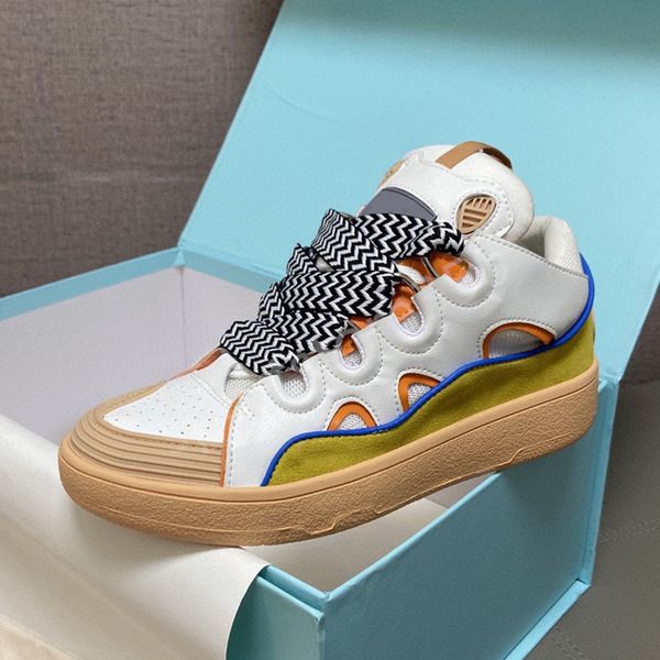 lanvins curb leather designer sneakers casual shoes luxury men women rubber platform sole shoe outdoor nappa calfskin classic trainers lace-, Black
lanvins curb leather designer sneakers casual shoes luxury men women rubber platform sole shoe outdoor nappa calfskin classic trainers lace-, Black