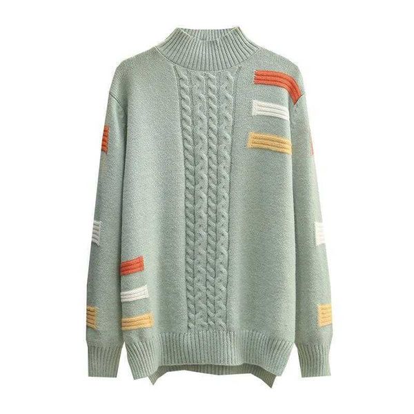 women's sweaters knits tees women clothing sweater plus size 2021 autumn winter new jumper casual half high collar twist striped female, White;black
women's sweaters knits tees women clothing sweater plus size 2021 autumn winter new jumper casual half high collar twist striped female, White;black