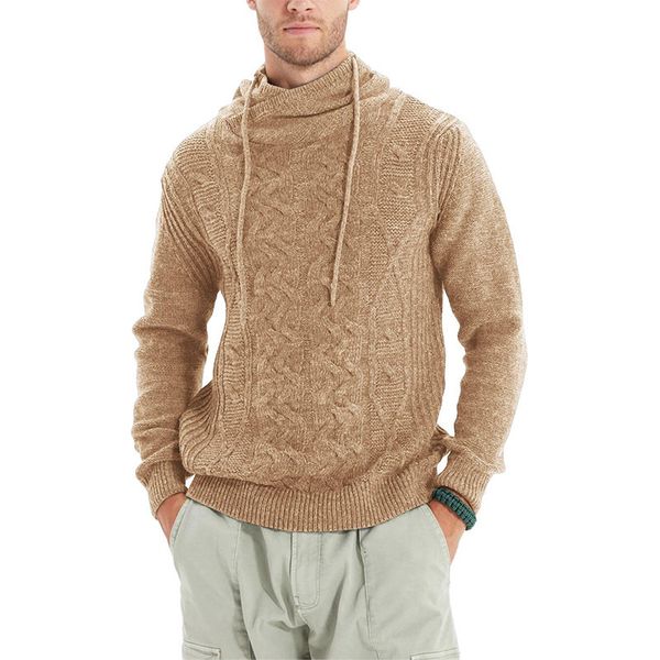 men's sweaters pullover mock neck high jacquard pull homme jacket streetwear fashion winter 230105, White;black
men's sweaters pullover mock neck high jacquard pull homme jacket streetwear fashion winter 230105, White;black